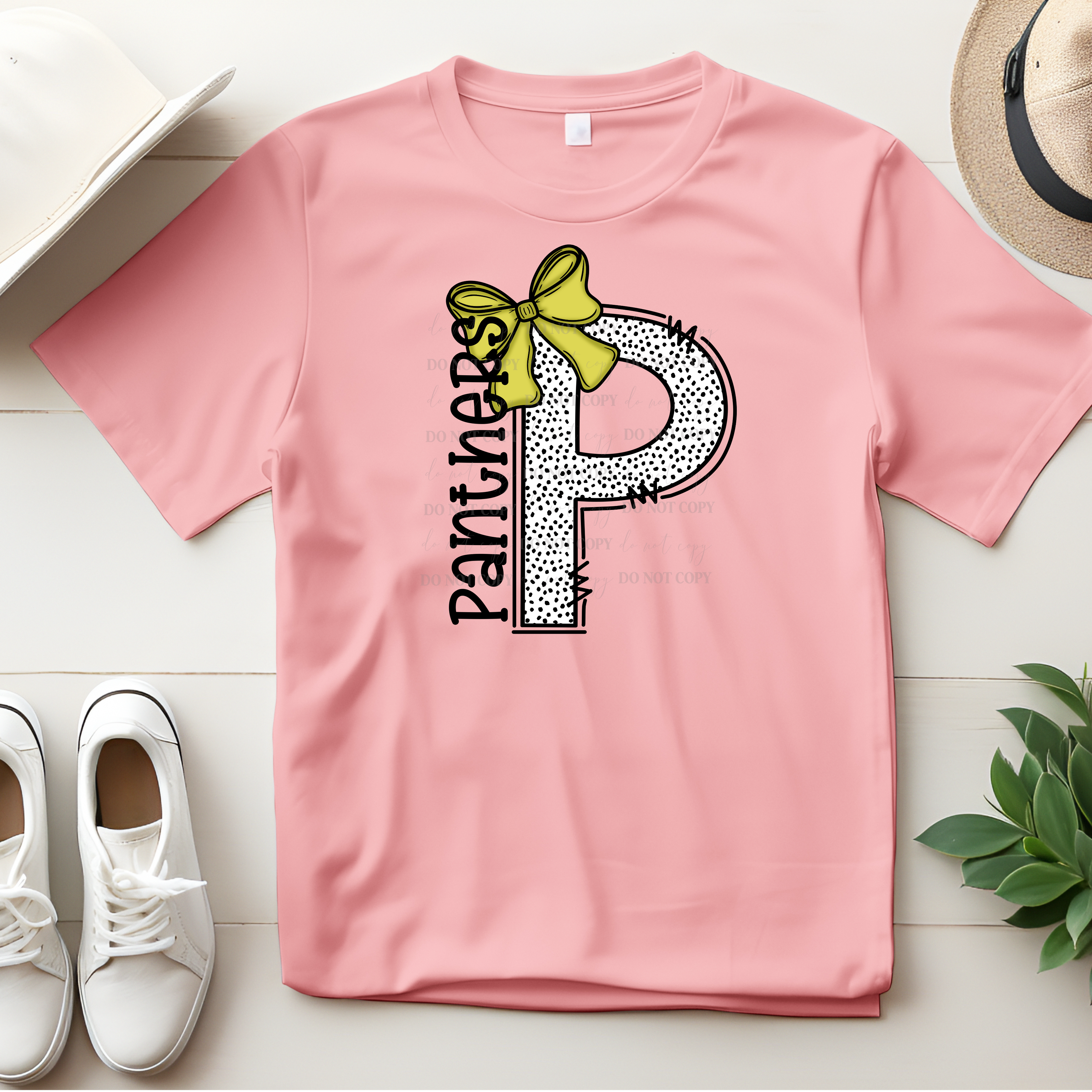 Panthers "P" with Bow